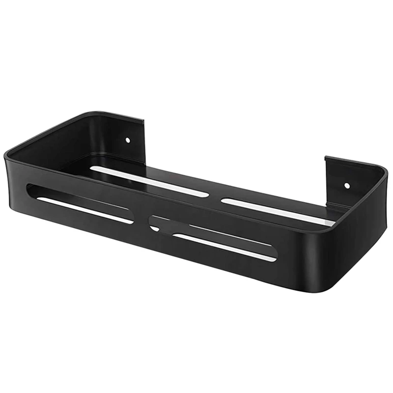 

Подставка для душа с держателем для мыла и крючками, алюминиевая настенная подставка для ванной комнаты без сверления, полка для корзин