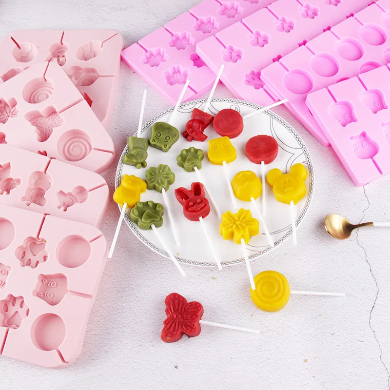 Круглая силиконовая форма в форме сердца для леденцов инструмент выпечки