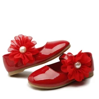 baby girls leather shoes kids flower princess shoes girls chaussure fille childrens single shoes soft bottom 2 3 4 5 6 7 8 9 14