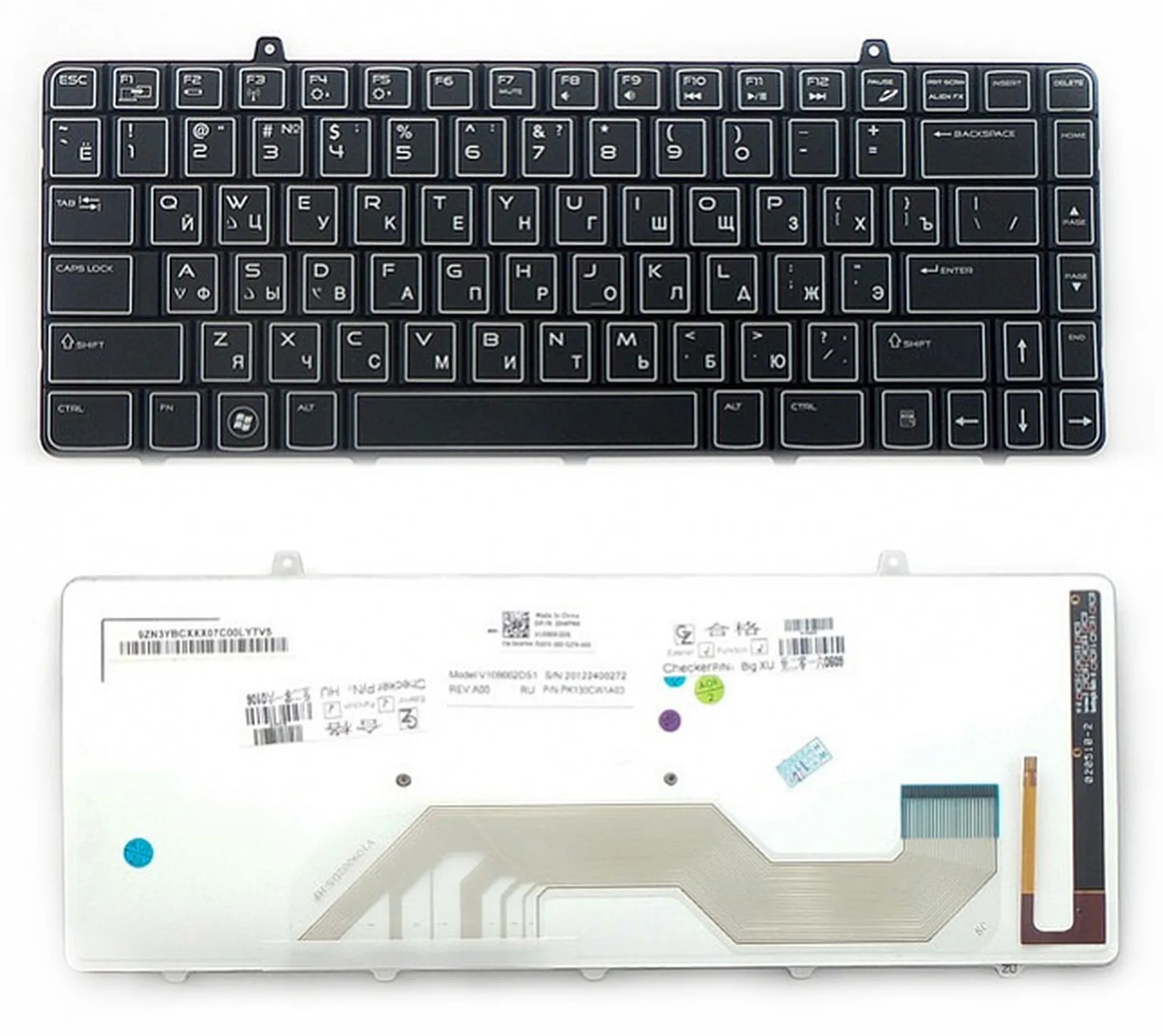 Клавиатура для ноутбука Alienware M11x R1 P/N: V109002BS1 V109002CS1 PK130BB1A00 PK130BB1A01 | Компьютеры и офис