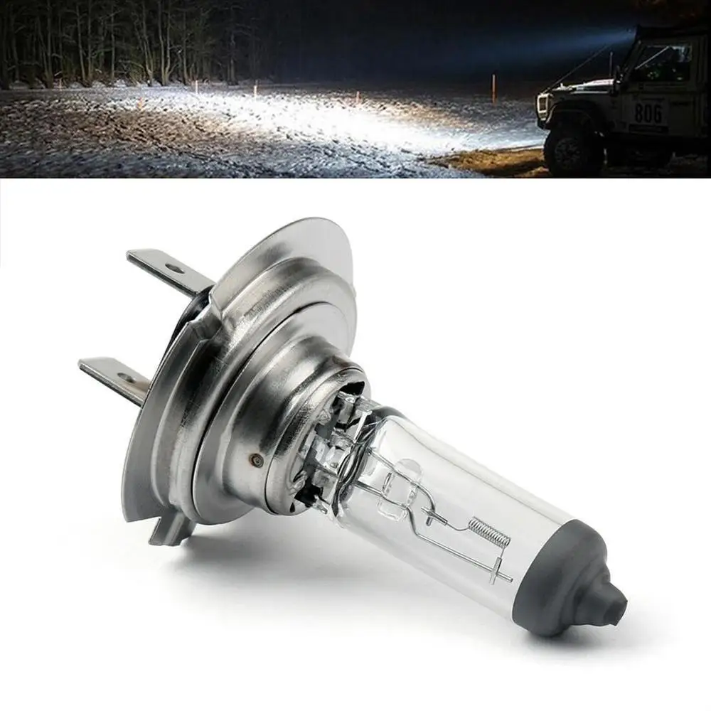 H7 галогенная галогеновая лампа 12В 55 Вт прозрачный синий светильник сильное проникновение головной светильник лампочка Стекло галогенная лампа для автомобиля светильник