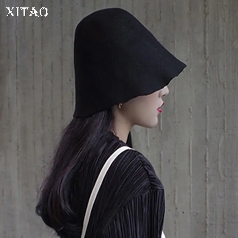 XITAO для взрослых женщин шляпы ковша Корея Мода осень элегантный Campaniform миноритарный складной красивый простой цветок Кепка GCC1362