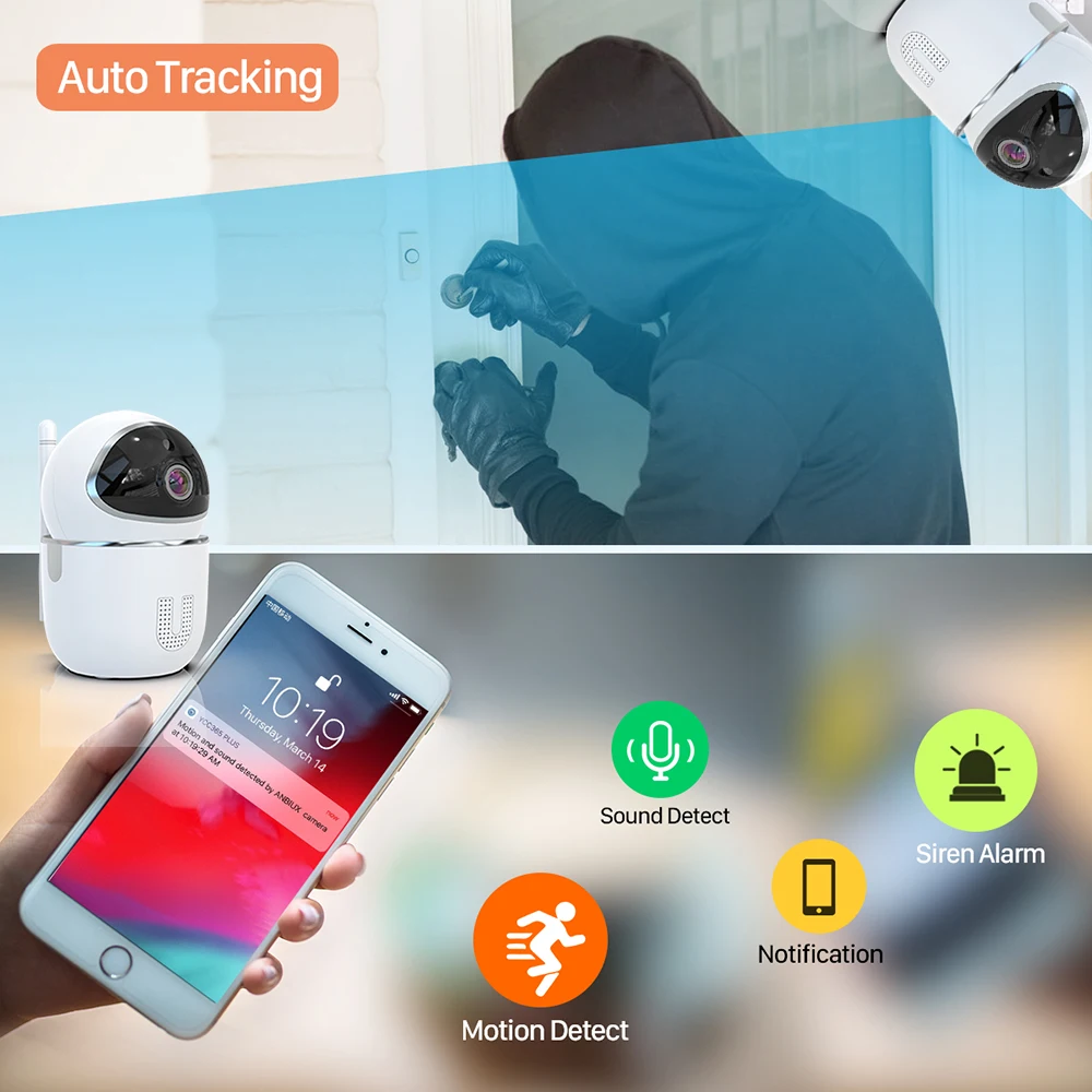 720P 1080P Мини облачная Wi Fi IP камера Беспроводная Автоматическая дорожка домашняя