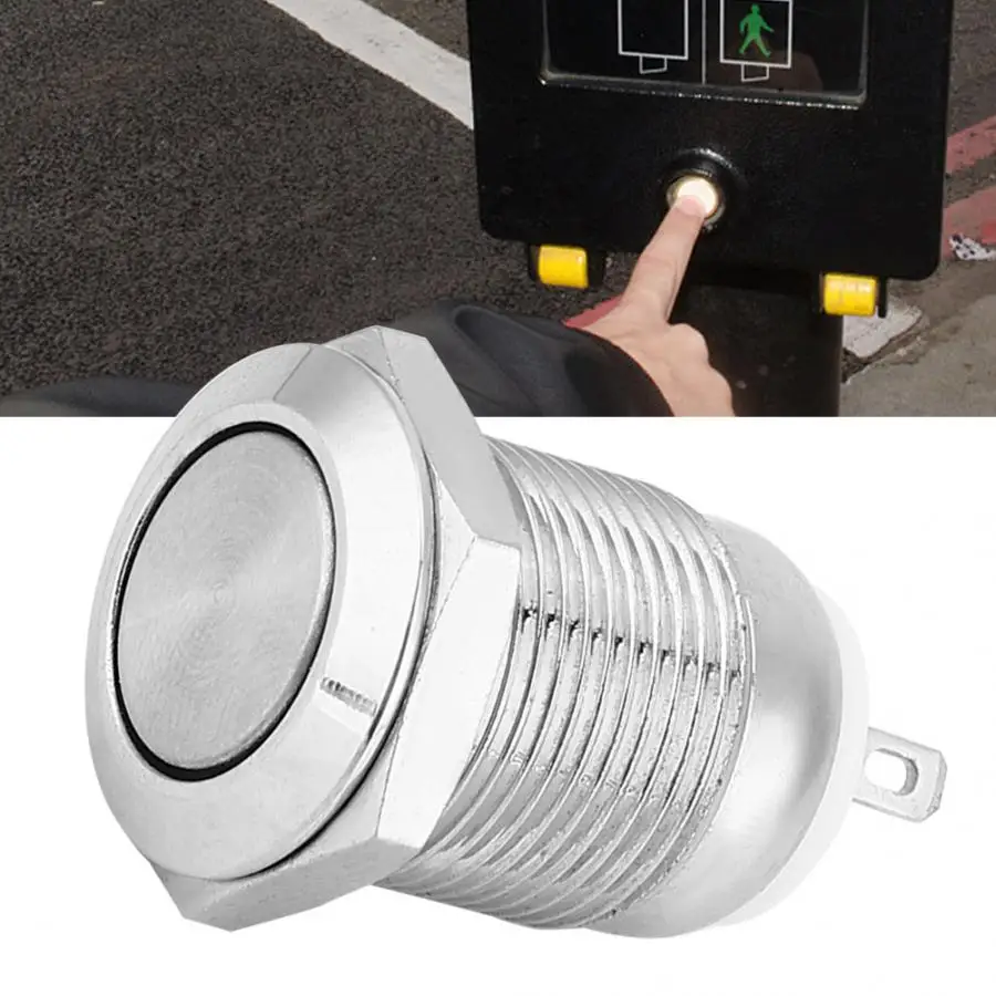 5 шт. металлический кнопочный переключатель 1 нормально открытый 2 контакта