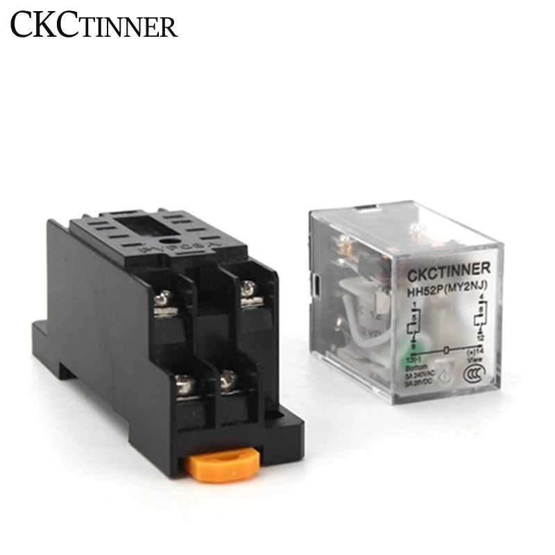 1 шт. промежуточное реле HH52P MY2NJ штепсельное постоянного тока 12 В 24 переменного 220