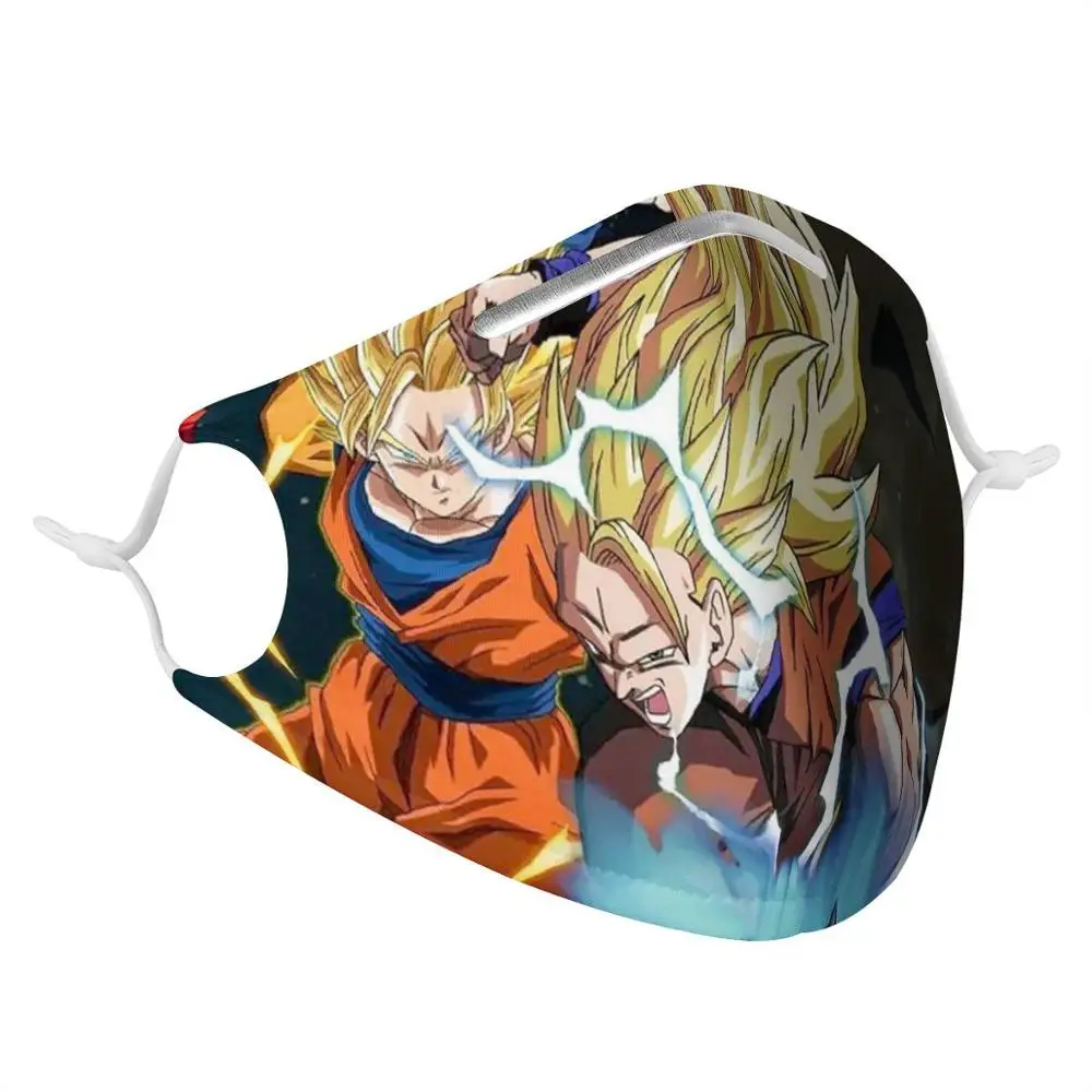 PM2.5 мультфильм Dragon Ball женский и мужской респиратор с 4 фильтрами модная моющаяся