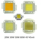 Светодиодная реальная мощность 45*45MLI чипы высокой мощности 10 Вт 20 Вт 30 Вт 50 Вт 80 Вт ламповый бисер белыйтеплый белый тайваньский чип Huga для уличной лампы