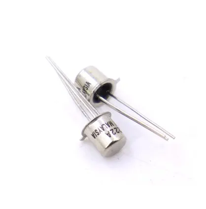 ТРАНЗИСТОР 2N2222A 2N2222 TO-18 NPN 40V 0.8A 100 шт. | Электронные компоненты и принадлежности