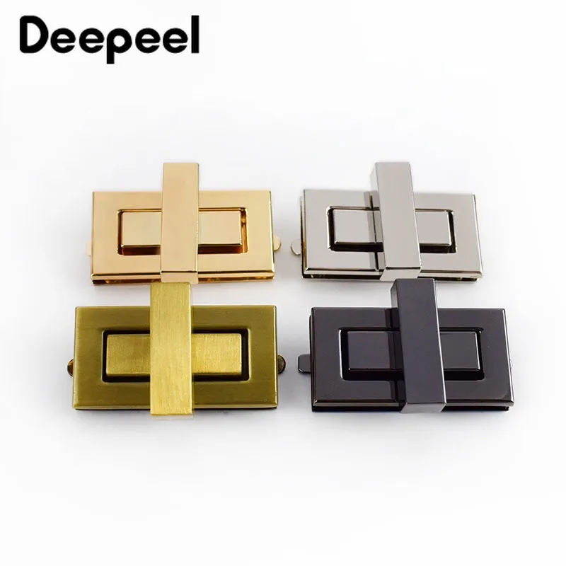 2/4 шт. Deepeel 44x22 мм металлический поворотный замок металлов пряжки DIY Сумки из