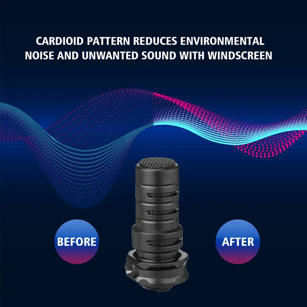 BOYA BY-DM200 Цифровой Стерео конденсаторный микрофон дробовик с входом Lightning для Apple