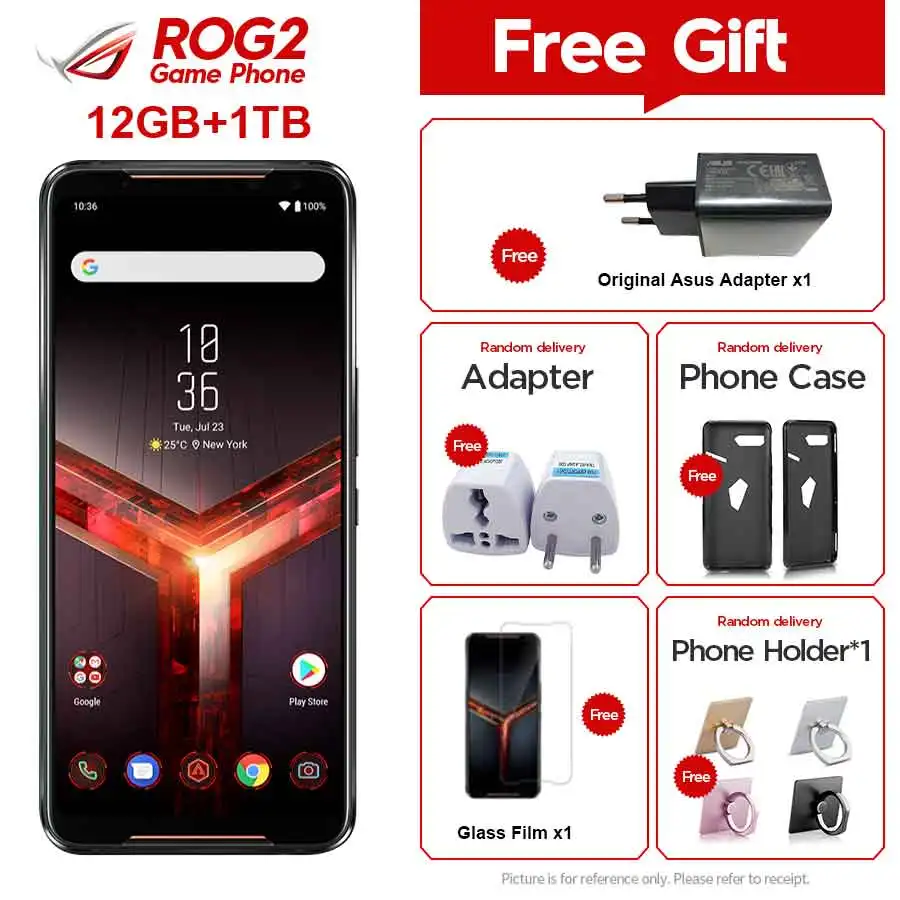 Asus ROG Phone II ZS660KL телефон экран 855 дюйма 12 Гб ОЗУ 1 ТБ ПЗУ | Мобильные телефоны и