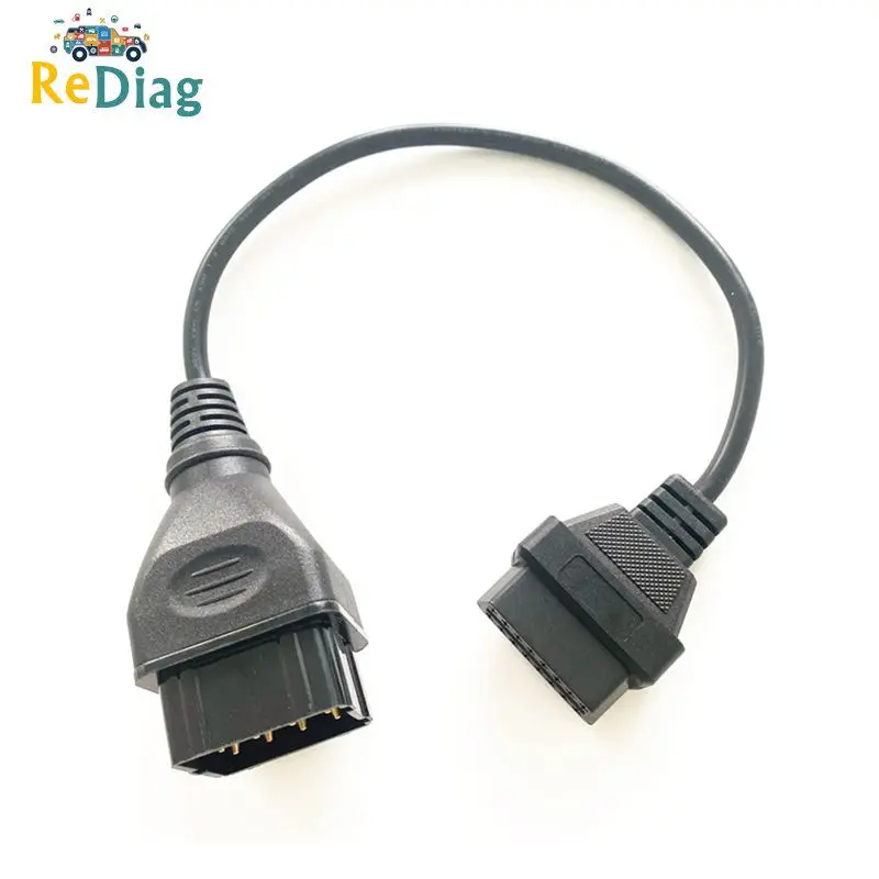 

Кабель-удлинитель OBD2 для газовых автомобилей, переходник 12-контактный штекер-16-контактный разъем для тяжелых грузовых автомобилей