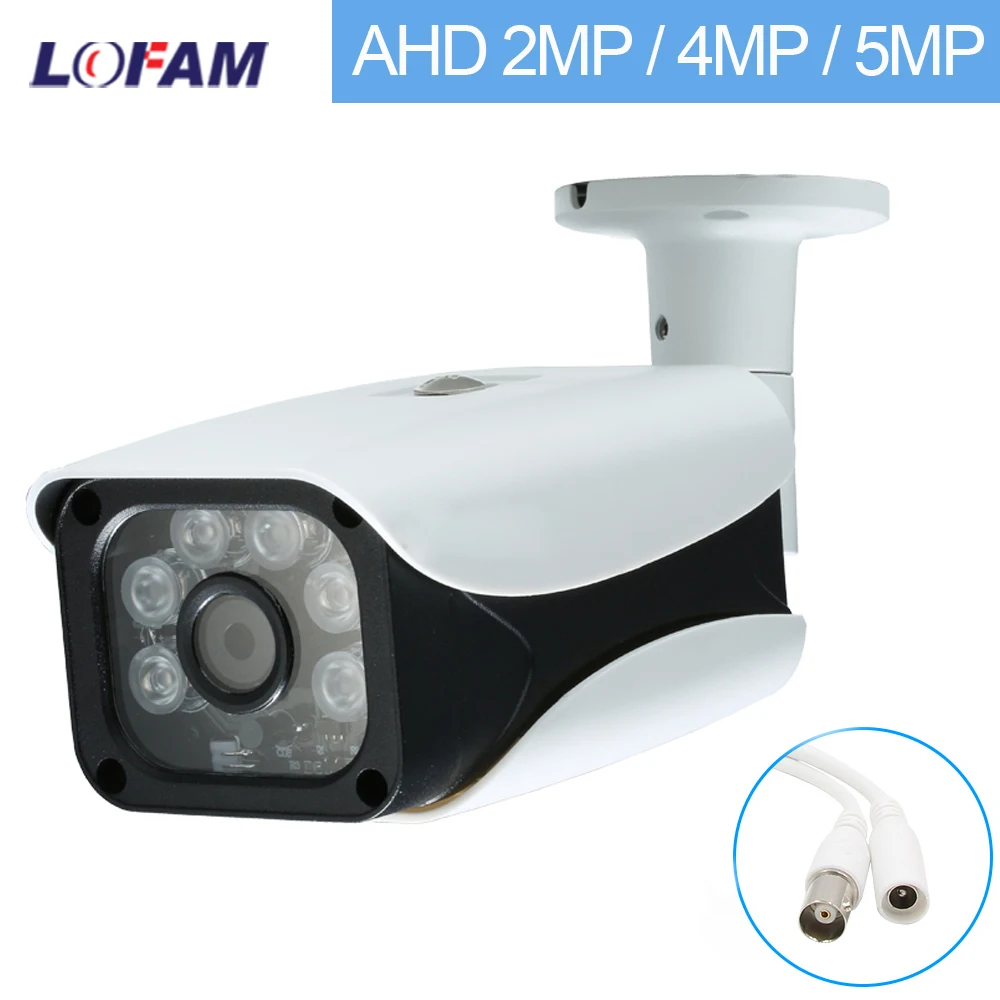 LOFAM AHD камера 1080P 2MP 4MP 5MP безопасности Крытый Открытый водонепроницаемый видео