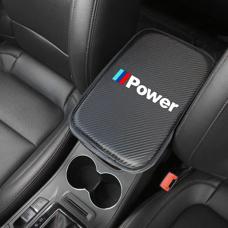 

1pcs Fashion Car Armrest Cushion Carbon fiber Comfortable Pad For BMW X Series M3 E39 Series E84 E90 E91 Series Car Accessories