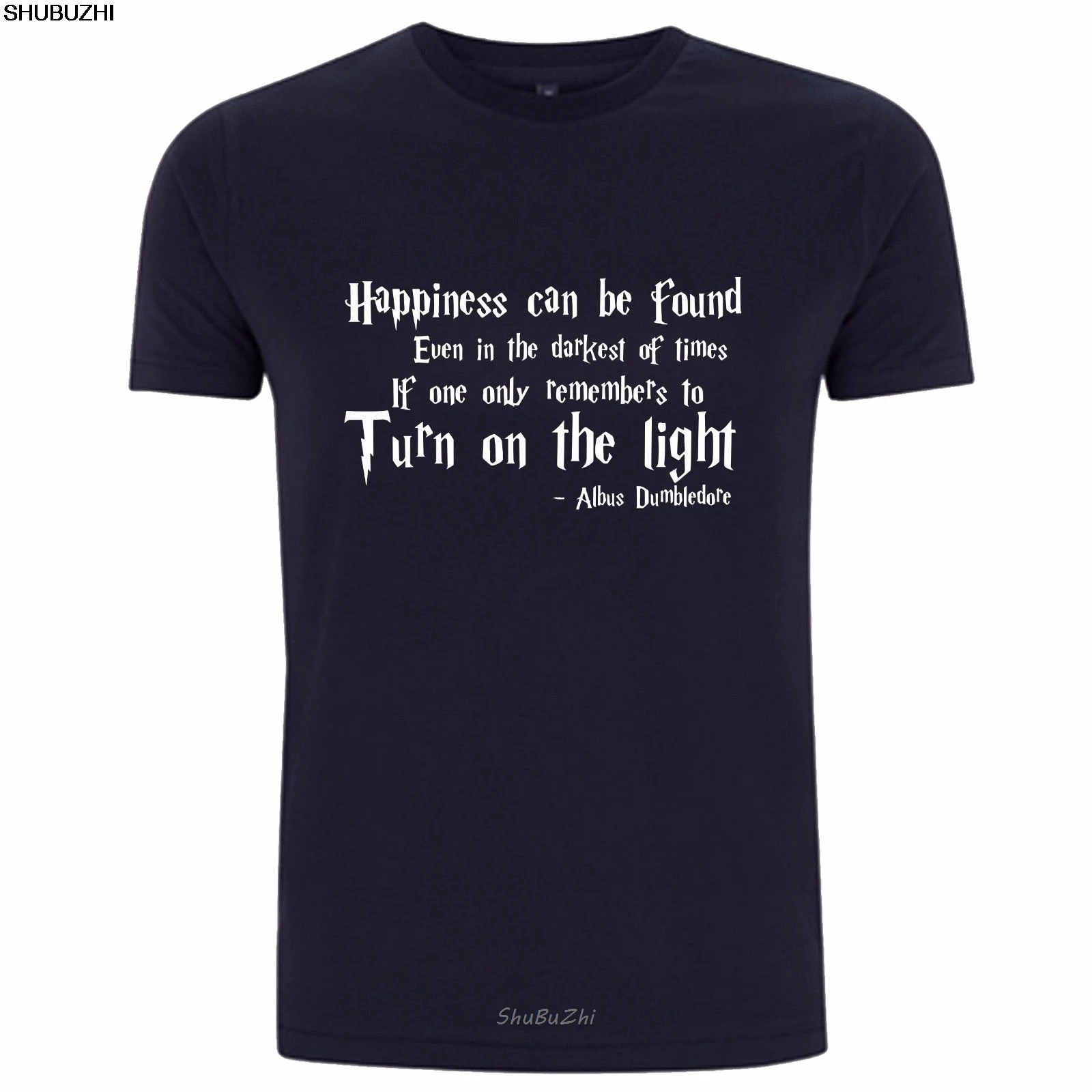 Недорогая футболка ALBUS Дамблдор счастье можно найти даже в самые темные времена