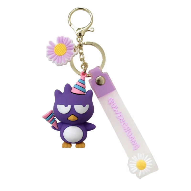 

Korean version of the cartoon little angel keychain pendant silicone doll cat keychain hanging budding favorite girl