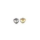 5 шт. 8 мм, оптовая продажа, литой браслет из нержавеющей стали, 3D мини-сердце, монета, подвеска, сделай сам, ожерелье, серьги, браслеты, неувядающие, бесцветные