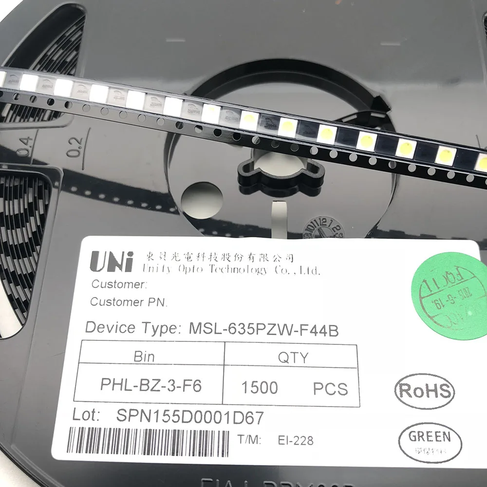 200 шт./лот LED SMD 3535 холодный белый 1 Вт мА 3 в светодиодные светоизлучающие диоды