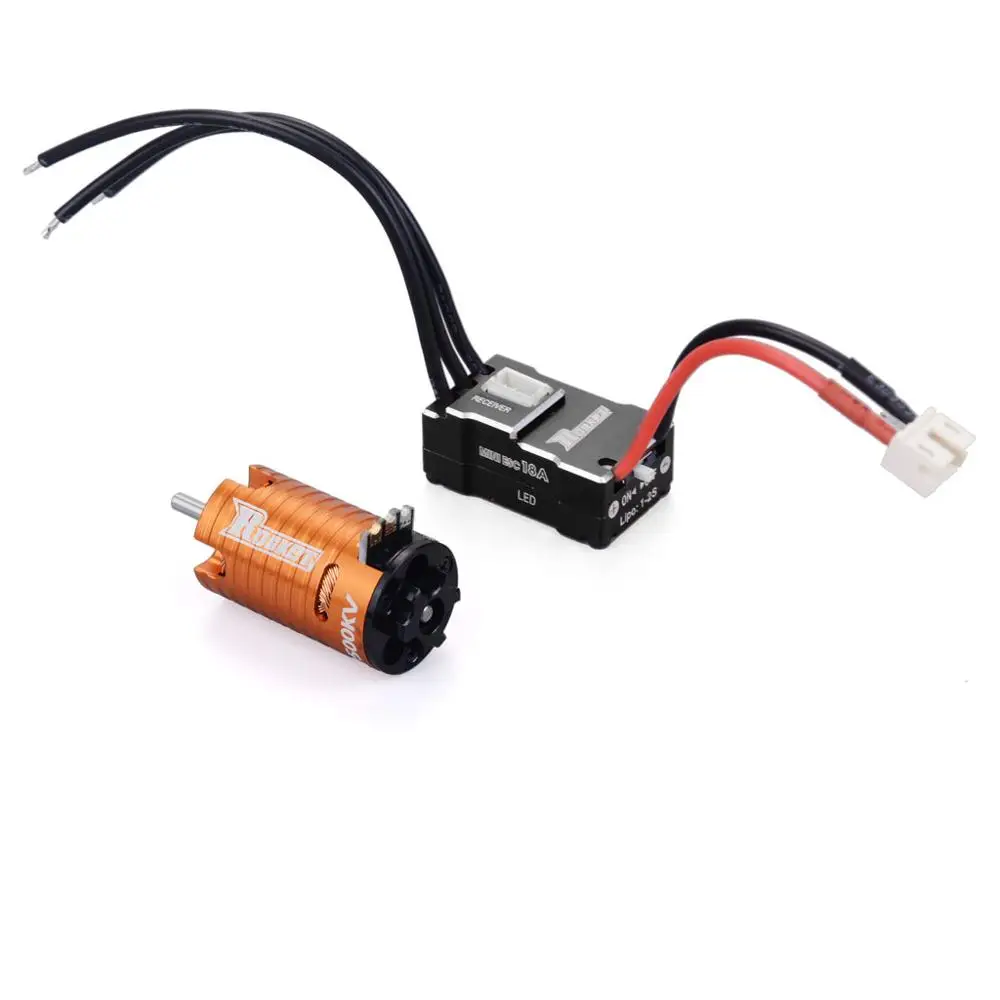 Бесщеточный мотор Rocket MINI 1410 2500KV 3500KV 5500KV 7500KV 9500KV с 18A ESC для Kyosho Mr03 Atomic DRZ 1/24 1/28 1/32 RC