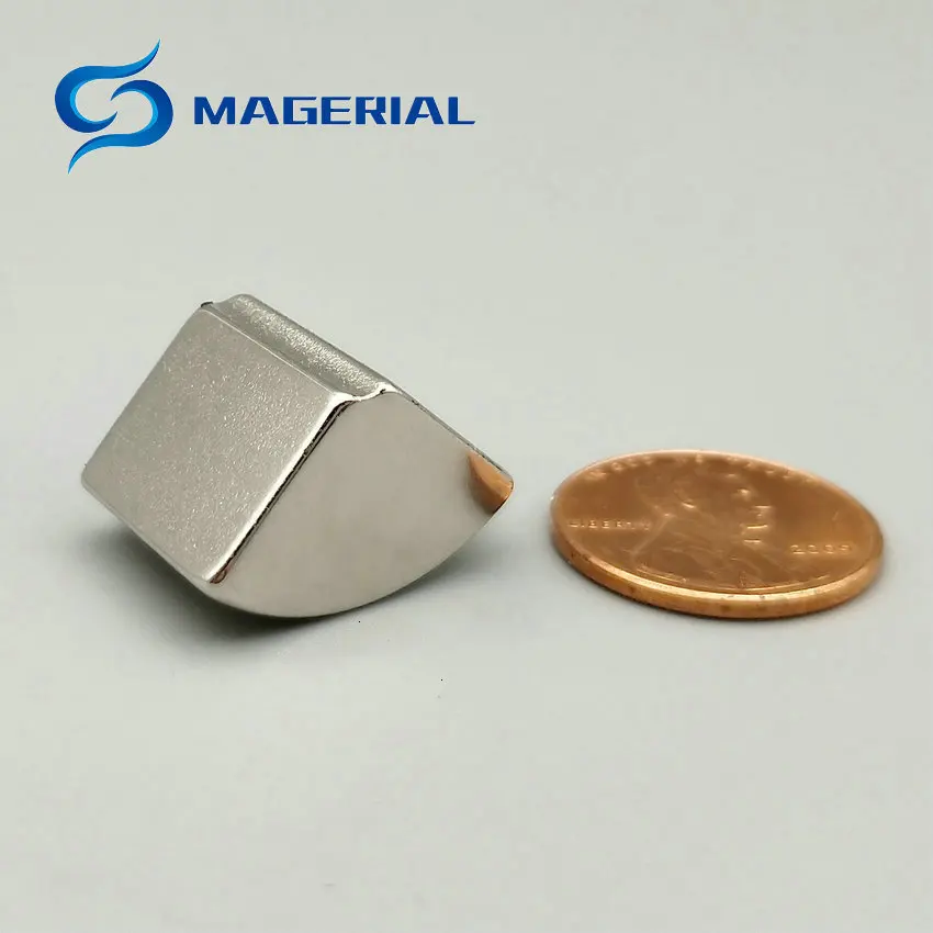 N45H NdFeB дуговой сегмент OR15xIR2x90deg. x16 мм Двигатель магнит для генераторов ветряной турбины Неодимовый Постоянный магнит ротора диаметром 30 мм