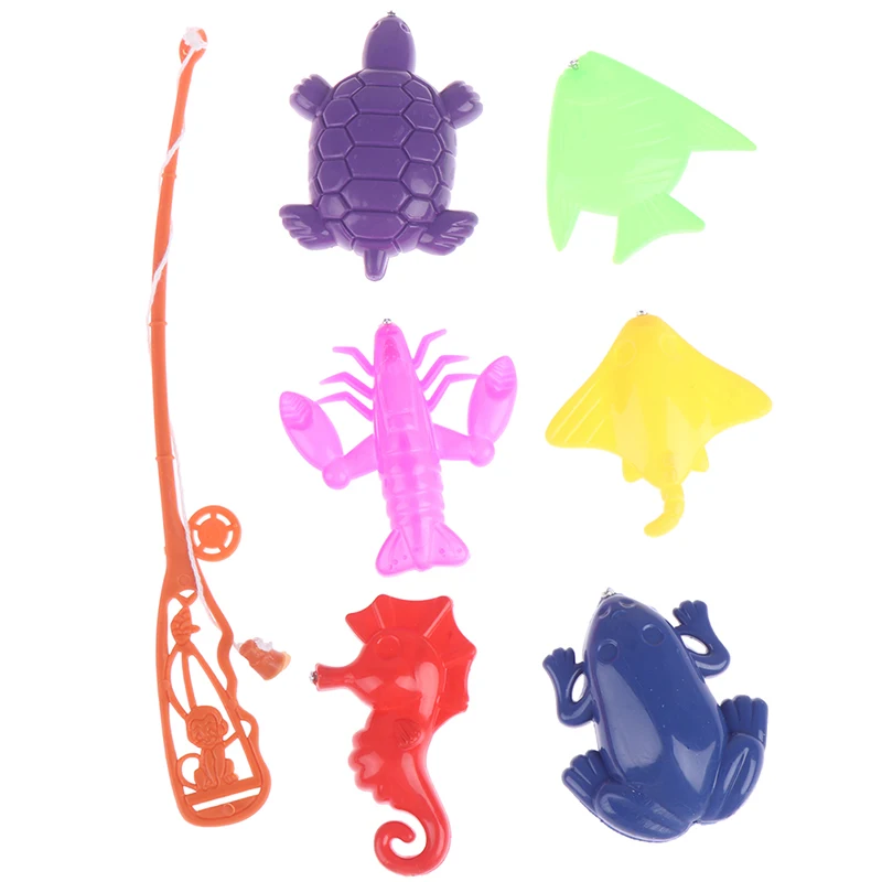 1 комплект новая игрушка для ванны рыболовная Рыбка модель магнитный Набор