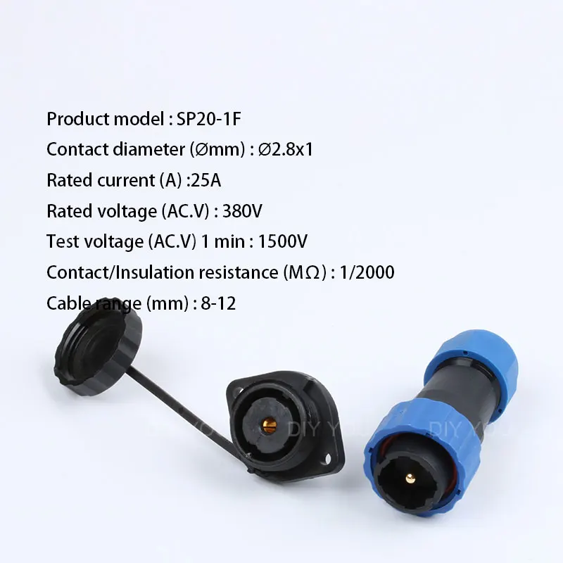SP20 IP68 Фланцевый Тип авиационный штекер водонепроницаемый разъем 1/2/3/4/5/6/7/9/10/12/14Pin