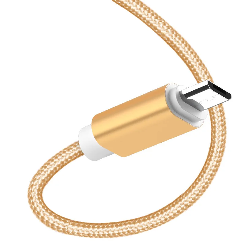 Кабель Micro USB в нейлоновой оплетке для Xiaomi Redmi кабель быстрой зарядки Huawei Honor Oppo Vivo