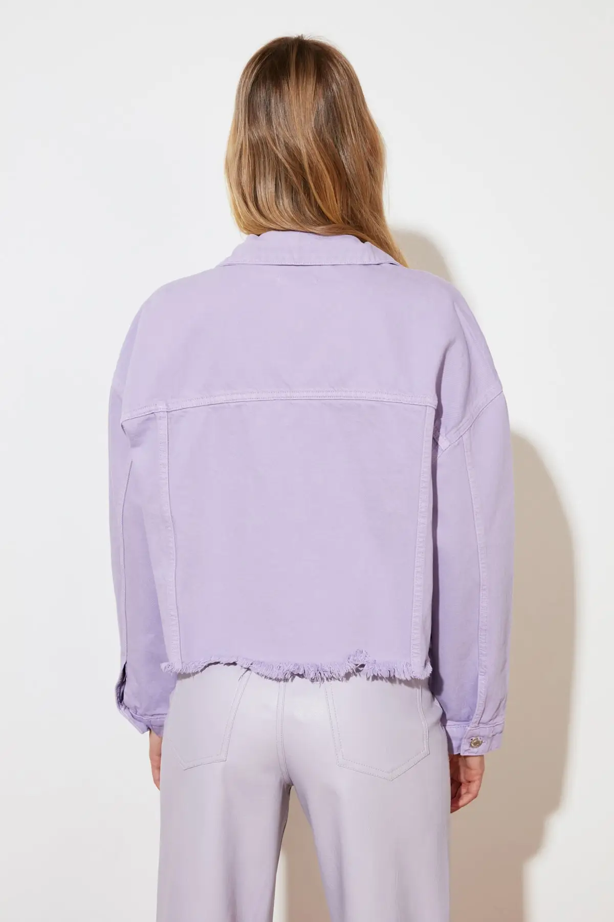 

Trendyol Tassels Pocket Detail Denim Jacket TWOSS21CE0379