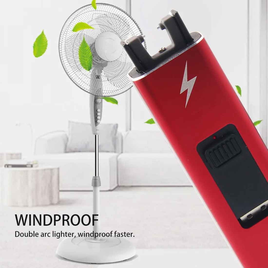 

Usb Charge Lighter On Push Pulse Electric Arc Originality Gift Windproof Lighter