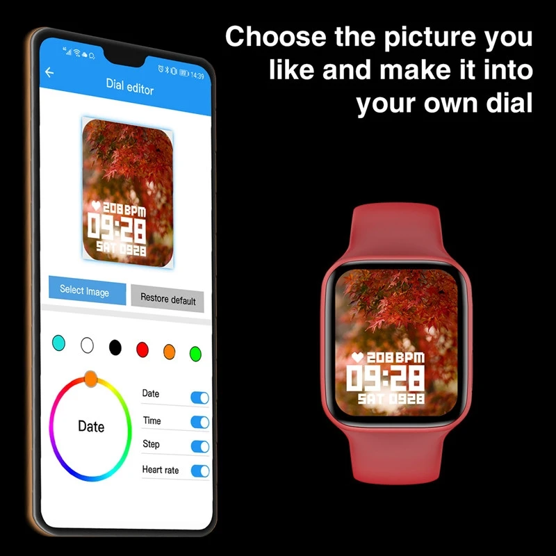 

HW22 Astron Bluetooth Call S6 1.75inc Smart Watch Men Women Long Standby Smartwatch DIY Watchface Waterproof Fitness PK HW12 16
