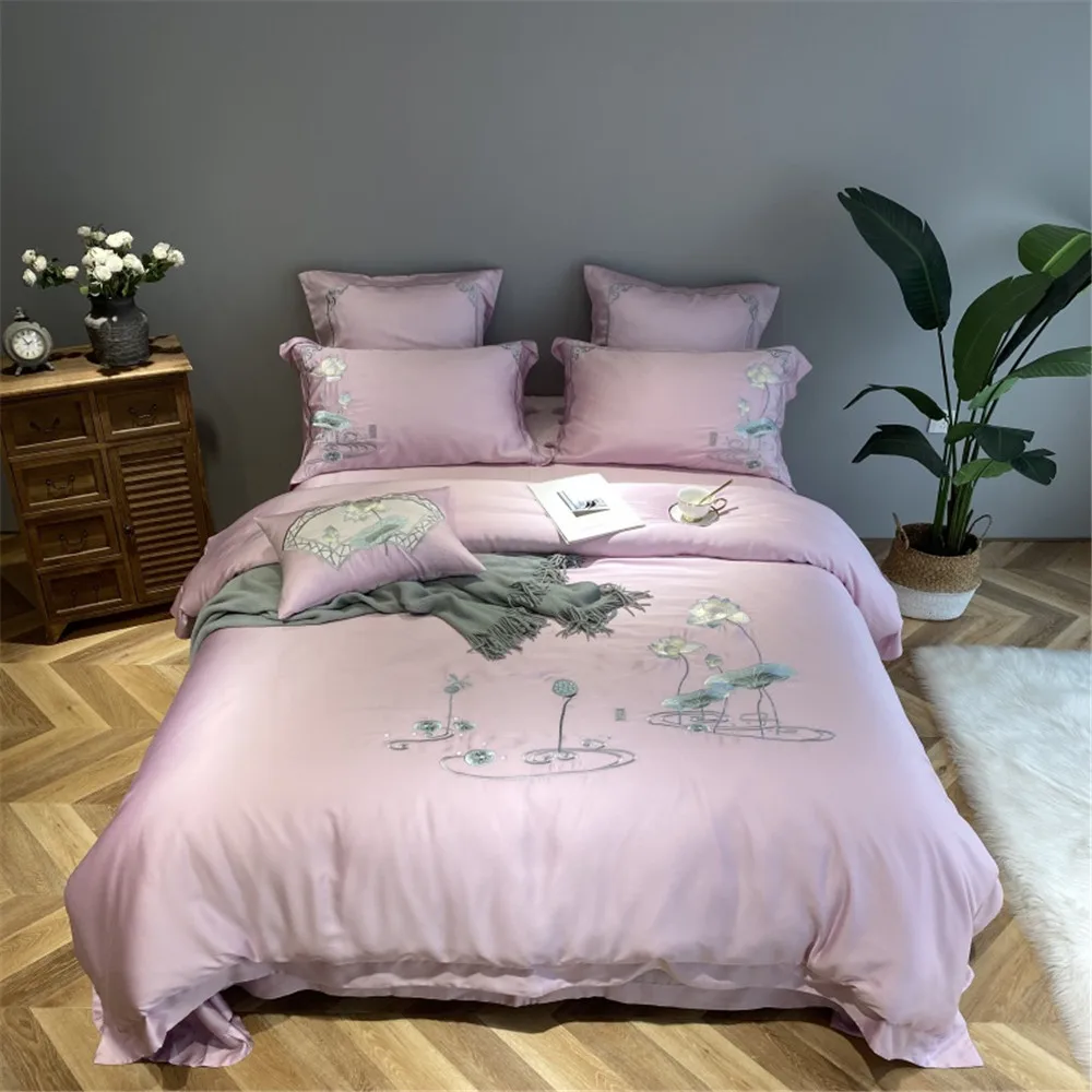 Новый высококачественный двусторонний вышитый набор из четырех предметов 60