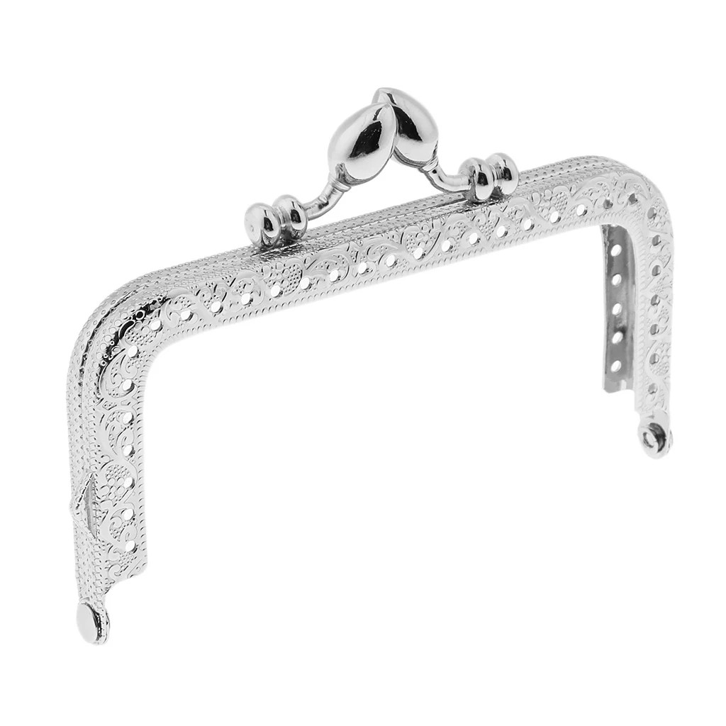 Серебряная металлическая квадратная рамка в стиле ретро кошелек сумка для монет