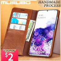 musubo case for samsung s20 ultra cover cases luxury genuine leather s20 5g funda s20 plus flip casing card wallet coque capa