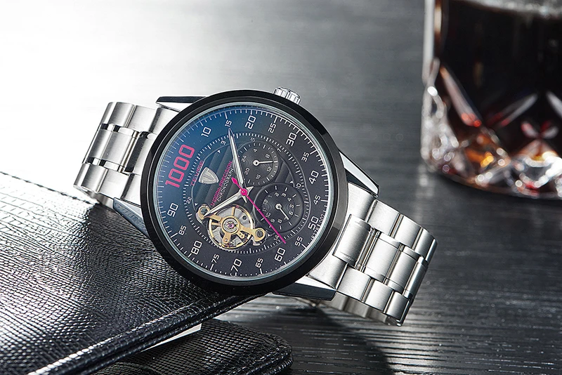 TEVISE автоматические часы мужские наручные часы tourbillon механические скелетные наручные часы мужские самоветер водонепроницаемые Relogio Masculino
