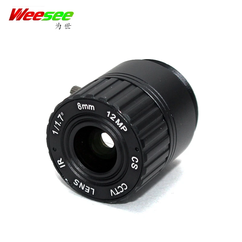 WS 8 мм 12MP HD CCTV lens CS mount F1.4 1/1/1 "камеры|Запчасти для CCTV| |