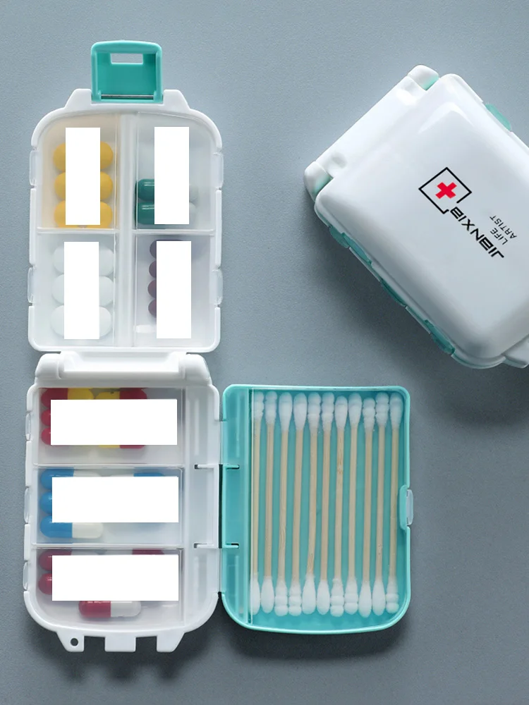 Контейнер для таблеток JOYBOS 8 ячеек органайзер дорожный разделитель лекарств