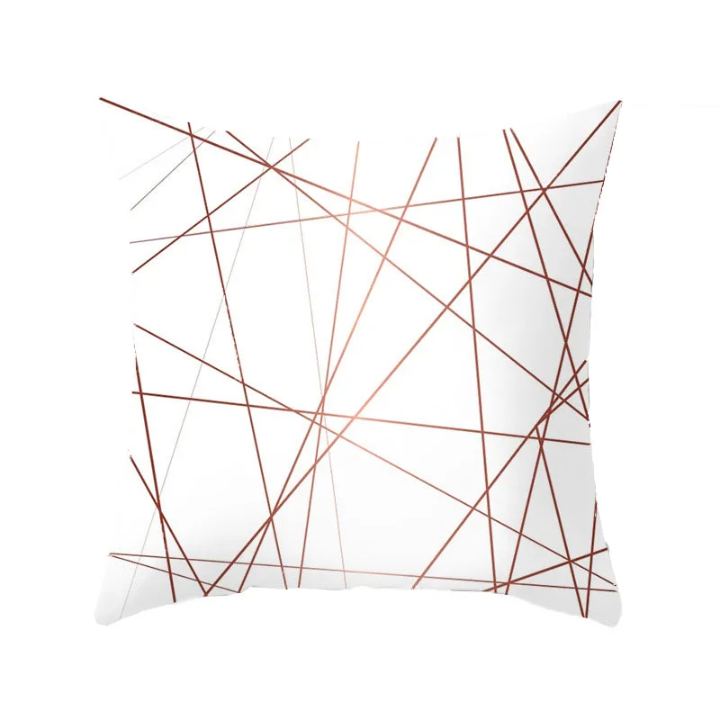 Искусственный высококачественный скандинавский диван Розовый чехол для подушки