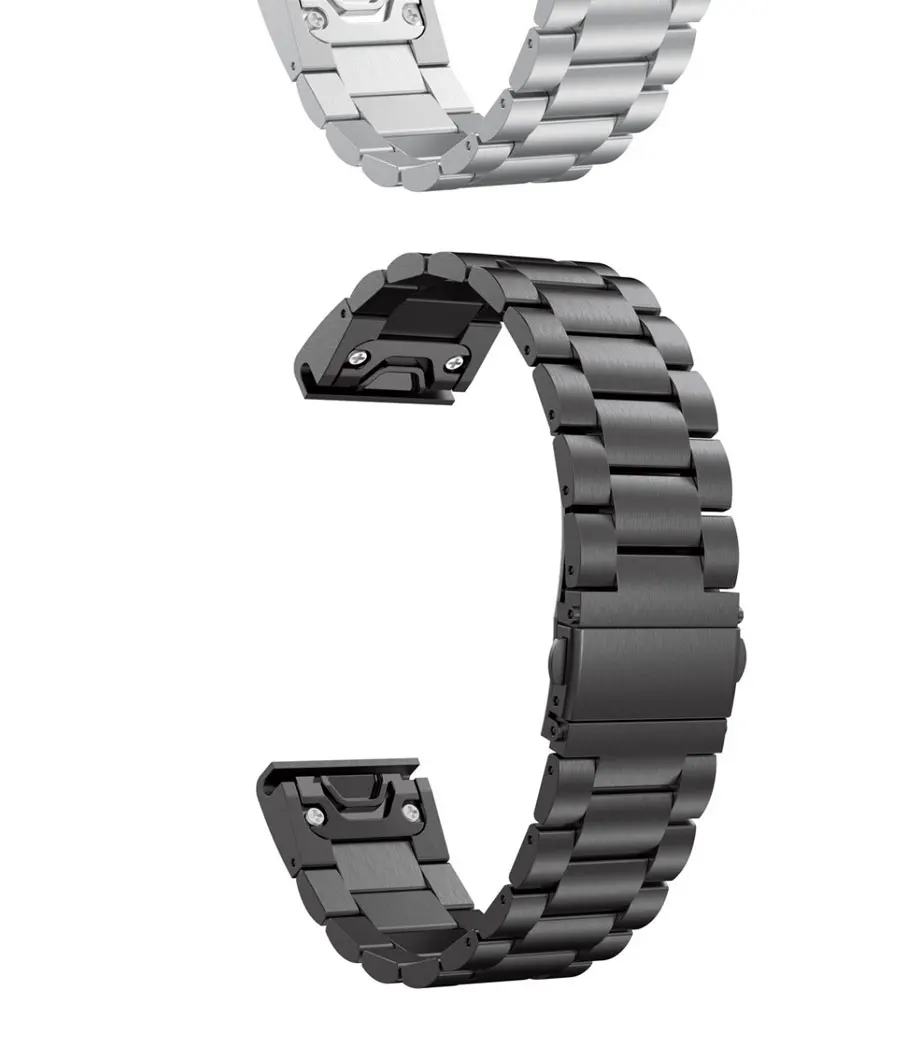 26 22MM Watchband Strap for Garmin Fenix 5X 5 3 3HR D2 6X 6 Pro GPS Watch Quick ReleaseStainless steel strip Wrist Band Strap