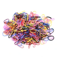 1000pcs various color headbands elastic rope rubber band women hair accessories child tie hair styling tools students supplies