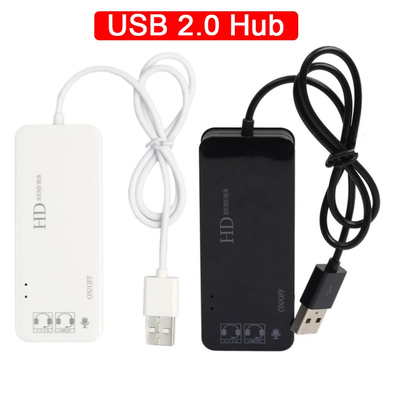 

Профессиональный концентратор USB 2,0, разветвитель, адаптер, 3-портовый концентратор, 3D звуковой стерео аудио адаптер для ПК и ноутбука