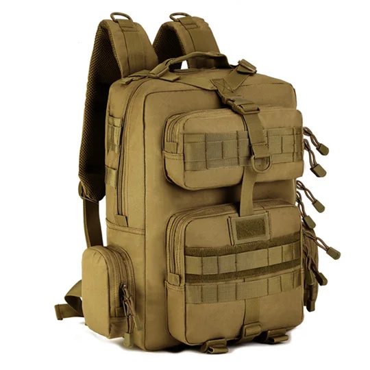 khaki Протектор Плюс 30л Военный Рюкзак Molle, водонепроницаемая тактическая сумка, декомпрессионная армейская сумка, походный рюкзак, походная сумка - Цвет: khaki