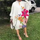 Женское пляжное платье, сарафан Вонда, винтажное праздвечерние платье миди с длинным рукавом и воротником-стойкой, лето 2021
