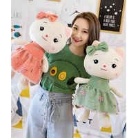 cute cartoon cat plush toy soft stuffed animal doll for kids gift