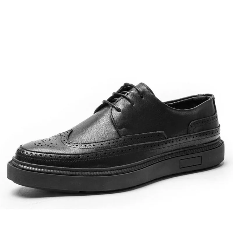 

Luxury Men's Oxfords Men Leather Dress Shoes Formal Wedding Party Shoes For Men Retro Brogue Business Shoes