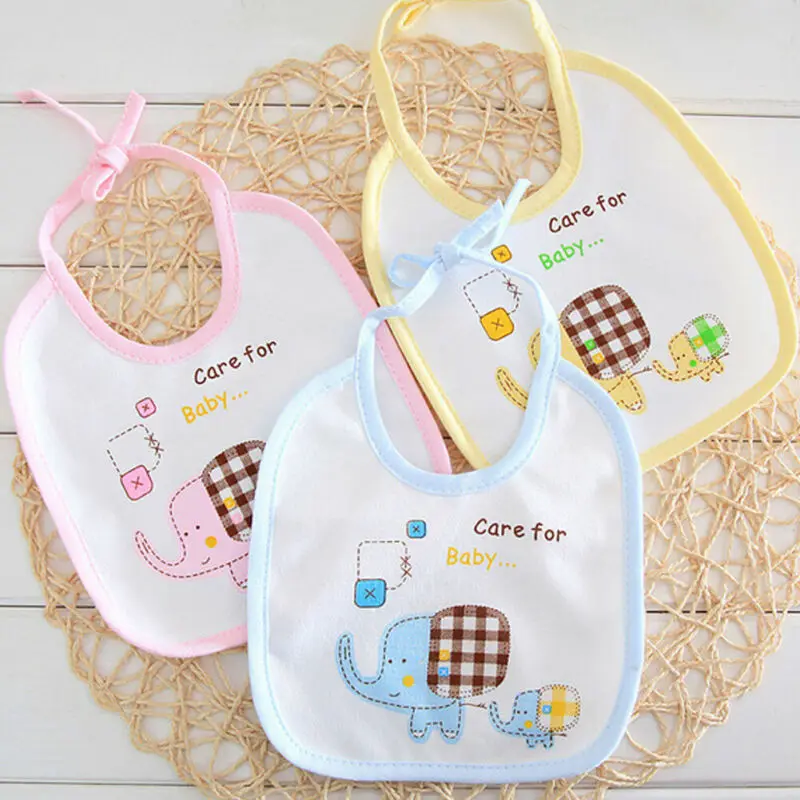 New Baby Boys Girls Bibs Saliva Towel Newborn Bandana Feeding Scarf Cute