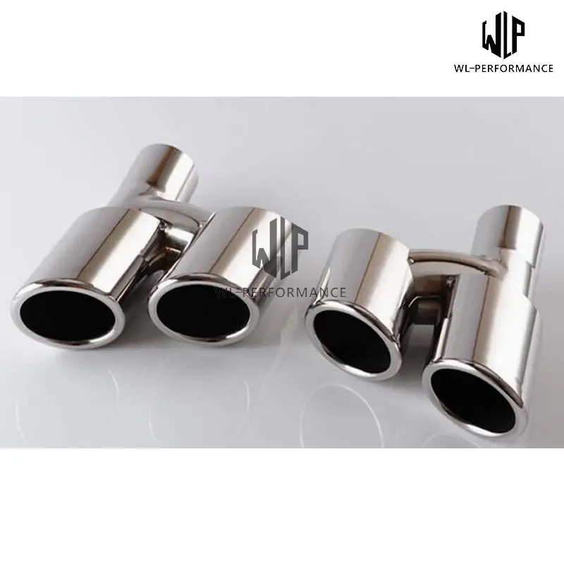 971 Stainless Steel Muffler Exhaust Pipes End Tips Exhaust tail throat For Porsche Panamera 970 4S Turbo GTS 17-18