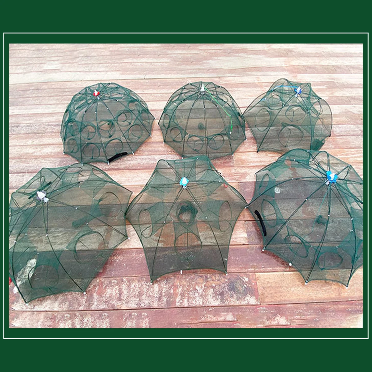 Strengthened 4-12 Holes Automatic Fishing Net Shrimp Cage Nylon Foldable Fish Trap Cast Net Cast Fold Crab trap Fishing Network