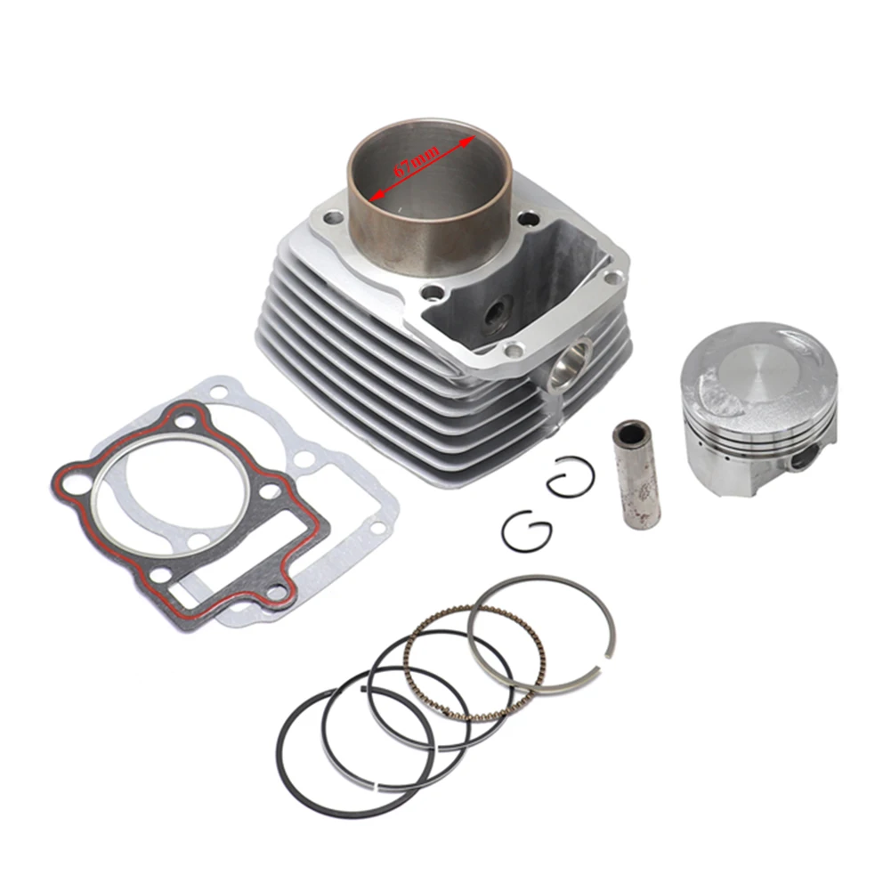 

67mm Motorcycle Cylinder Piston Gasket Rebuild Kit for LONCIN RE250 CRF230 GP250 CB250 GTY TGR CQR KAYO BSE 250 Dirt Bike QUAD