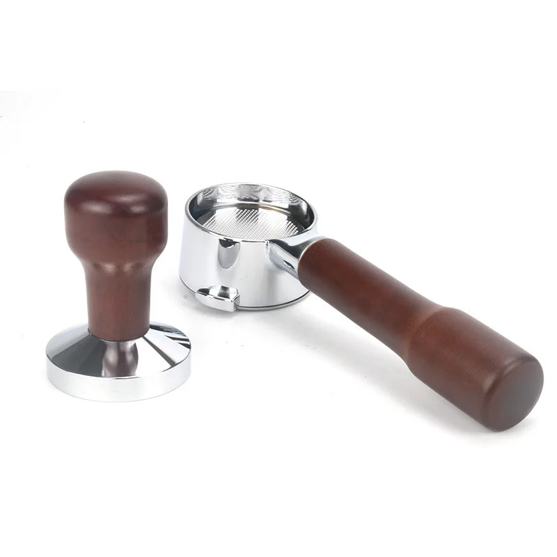 

Professional 54mm Filter Basket Solid wood handle Coffee Portafilter For Breville 870/878/880 Coffee Machine Accessory