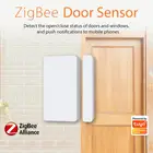 Датчик двери Tuya Smart Zigbee, детектор с управлением через приложение и поддержкой Alexa и Google Home
